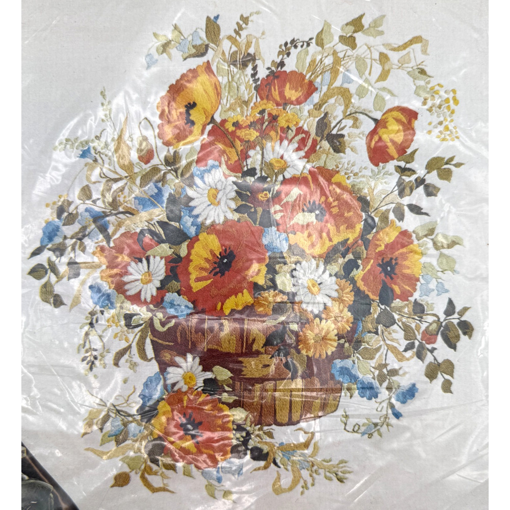 Paragon Needlecraft Summer Bouquet Crewel Embroidery Kit 0516 Floral NOS READ